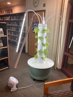 Growing tower in the media center