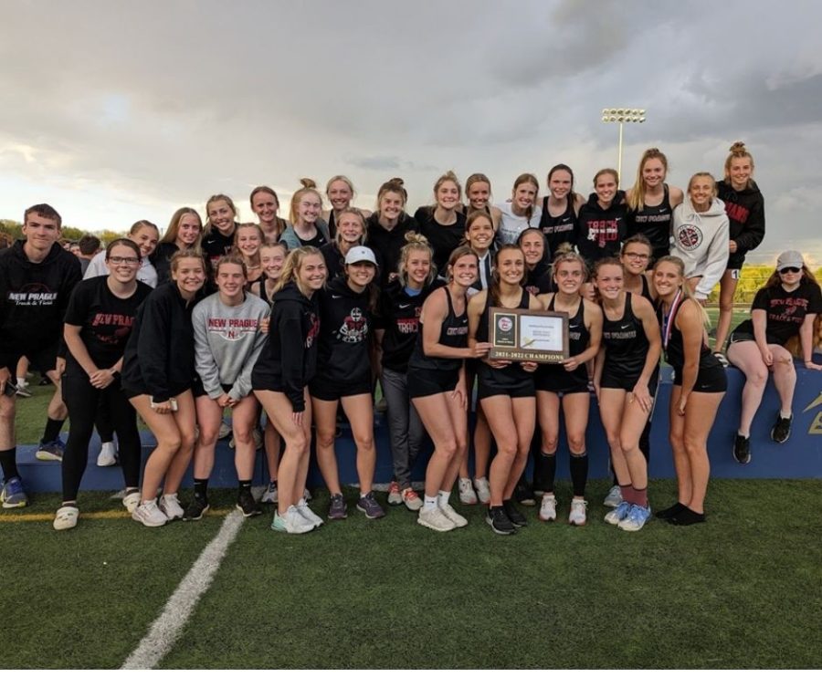 Girls track and field team takes conference championship