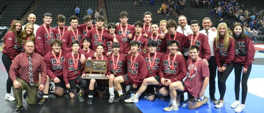Trojan wrestling takes second place in Class AA state tournament