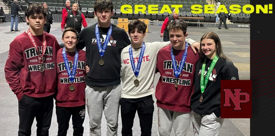 Four Trojan wrestlers are state champions